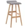 Hocker aus hellgrauem Stoff für die Küche von , Küchenhocker - Ref: Foro24-249575, Preis: 80,95 €, Rabatt: %