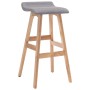 Hocker aus hellgrauem Stoff für die Küche von , Küchenhocker - Ref: Foro24-249575, Preis: 82,53 €, Rabatt: %