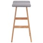 Hocker aus hellgrauem Stoff für die Küche von , Küchenhocker - Ref: Foro24-249575, Preis: 82,53 €, Rabatt: %
