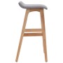 Hocker aus hellgrauem Stoff für die Küche von , Küchenhocker - Ref: Foro24-249575, Preis: 82,53 €, Rabatt: %