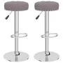 Kitchen stools 2 units in gray taupe fabric by , Kitchen stools - Ref: Foro24-332980, Price: 107,88 €, Discount: %