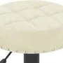 Küchenhocker, 2 Stück, cremefarbenes Samtgewebe. von , Küchenhocker - Ref: Foro24-332994, Preis: 108,98 €, Rabatt: %