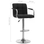 Barhocker aus schwarzem Stoff für die Küchentheke von , Küchenhocker - Ref: Foro24-283415, Preis: 96,85 €, Rabatt: %