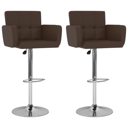 Küchenhocker 2 Stück Kunstleder Braun von , Küchenhocker - Ref: Foro24-323656, Preis: 153,21 €, Rabatt: %