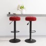 Küchenhocker, 2 Stück, Samt, Weinrot von , Küchenhocker - Ref: Foro24-333001, Preis: 111,34 €, Rabatt: %