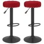 Küchenhocker, 2 Stück, Samt, Weinrot von , Küchenhocker - Ref: Foro24-333001, Preis: 109,31 €, Rabatt: %