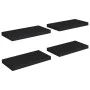 Floating wall shelves 4 pcs black MDF 50x23x3.8 cm by vidaXL, Shelves and shelves - Ref: Foro24-323831, Price: 55,45 €, Disco...
