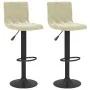 Küchenhocker, 2 Stück, cremefarbenes Samtgewebe. von , Küchenhocker - Ref: Foro24-333730, Preis: 126,99 €, Rabatt: %