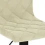 Küchenhocker, 2 Stück, cremefarbenes Samtgewebe. von , Küchenhocker - Ref: Foro24-333730, Preis: 126,99 €, Rabatt: %