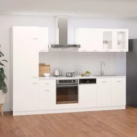 7-teiliges Küchenmöbelset aus weißem Ingenieurholz von , Küchenschränke - Ref: Foro24-3067639, Preis: 560,18 €, Rabatt: %