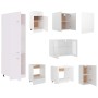 7-teiliges Küchenmöbelset aus weißem Ingenieurholz von , Küchenschränke - Ref: Foro24-3067639, Preis: 572,25 €, Rabatt: %