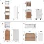 Juego de muebles de cocina 7 piezas madera de ingeniería blanco de , Armarios de cocina - Ref: Foro24-3067639, Precio: 592,49...