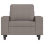 Sessel mit Hocker, Stoff in Grau-Taupe, 60 cm. von , Sofas - Ref: Foro24-3201150, Preis: 242,63 €, Rabatt: %