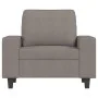 Sessel mit Hocker, Stoff in Grau-Taupe, 60 cm. von , Sofas - Ref: Foro24-3201150, Preis: 238,41 €, Rabatt: %