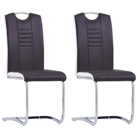 Schwebende Esszimmerstühle, 2 Stück, Kunstleder, Braun. von , Essstühle - Ref: Foro24-281775, Preis: 139,43 €, Rabatt: %