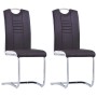 Schwebende Esszimmerstühle, 2 Stück, Kunstleder, Braun. von , Essstühle - Ref: Foro24-281775, Preis: 135,22 €, Rabatt: %