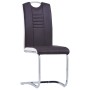 Schwebende Esszimmerstühle, 2 Stück, Kunstleder, Braun. von , Essstühle - Ref: Foro24-281775, Preis: 135,22 €, Rabatt: %