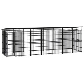 Außenzwinger mit einem Stahldach, 12,9 m². von , Hundehütten und Zäune - Ref: Foro24-3097970, Preis: 2,00 €, Rabatt: %
