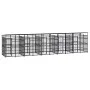 Outdoor dog kennel with a steel roof, 18.43 m² by , Dog kennels and fences - Ref: Foro24-3098017, Price: 3,00 €, Discount: %