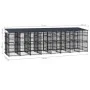 Outdoor dog kennel with a steel roof, 14.75 m² by , Dog kennels and fences - Ref: Foro24-3097953, Price: 3,00 €, Discount: %