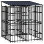 Außenzwinger mit einem Stahldach, 3,69 m². von , Hundehütten und Zäune - Ref: Foro24-3097947, Preis: 933,85 €, Rabatt: %