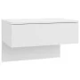 White wall-mounted bedside table by , Nightstands - Ref: Foro24-810935, Price: 45,25 €, Discount: %