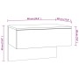 Nachttisch an der weißen Wand von , Nachttische - Ref: Foro24-810935, Preis: 46,03 €, Rabatt: %