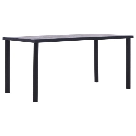 Esstisch aus schwarzem MDF und grauem Betonoptik 160x80x75 cm von , Küchen- und Esstische - Ref: Foro24-281859, Preis: 172,39...
