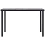 Black MDF and concrete grey dining table 160x80x75 cm by , Kitchen and dining tables - Ref: Foro24-281859, Price: 167,46 €, D...