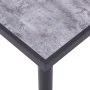 Black MDF and concrete grey dining table 160x80x75 cm by , Kitchen and dining tables - Ref: Foro24-281859, Price: 167,46 €, D...