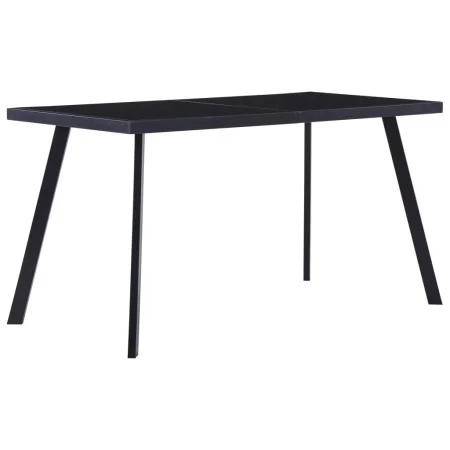 Esstisch aus schwarzem gehärtetem Glas 140x70x75 cm von , Küchen- und Esstische - Ref: Foro24-281873, Preis: 140,32 €, Rabatt: %
