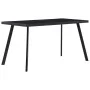 Esstisch aus schwarzem gehärtetem Glas 140x70x75 cm von , Küchen- und Esstische - Ref: Foro24-281873, Preis: 140,32 €, Rabatt: %