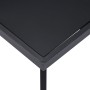 Black tempered glass dining table 140x70x75 cm by , Kitchen and dining tables - Ref: Foro24-281873, Price: 142,50 €, Discount: %