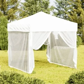 Folding party tent with white side walls 2x2 m by , Tents and gazebos - Ref: Foro24-93510, Price: 110,42 €, Discount: %