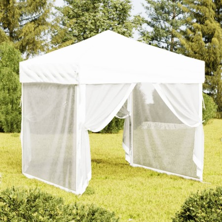 Faltbares Partyzelt mit weißen Seitenwänden 2x2 m. von , Zelte und Pavillons - Ref: Foro24-93510, Preis: 112,65 €, Rabatt: %