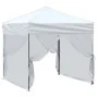 Folding party tent with white side walls 2x2 m by , Tents and gazebos - Ref: Foro24-93510, Price: 110,42 €, Discount: %