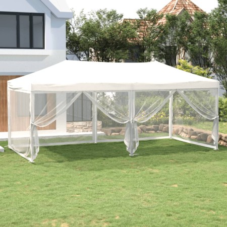 Faltbares Partyzelt mit weißen Seitenwänden 3x6 m von , Zelte und Pavillons - Ref: Foro24-93552, Preis: 190,54 €, Rabatt: %