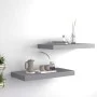 Schwebende Wandregale 2 Stück MDF grau 50x23x3,8 cm von vidaXL, Regale und Regale - Ref: Foro24-323851, Preis: 30,08 €, Rabat...