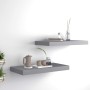 Schwebende Wandregale 2 Stück MDF grau 50x23x3,8 cm von vidaXL, Regale und Regale - Ref: Foro24-323851, Preis: 30,71 €, Rabat...