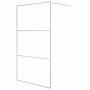 Shower screen made of clear silver tempered glass 115x195 cm by , Shower walls and screens - Ref: Foro24-152118, Price: 172,8...