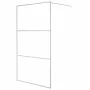 Shower screen made of clear silver tempered glass 115x195 cm by , Shower walls and screens - Ref: Foro24-152118, Price: 170,2...