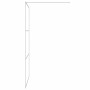 Shower screen made of clear silver tempered glass 115x195 cm by , Shower walls and screens - Ref: Foro24-152118, Price: 172,8...
