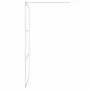 Shower screen made of clear silver tempered glass 115x195 cm by , Shower walls and screens - Ref: Foro24-152118, Price: 170,2...