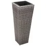 Set von 3 Stück künstlichem grauen Rattan-Blumenbeeten. von , Töpfe und Pflanzgefäße - Ref: Foro24-45424, Preis: 87,69 €, Rab...