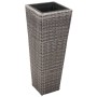 Set von 3 Stück künstlichem grauen Rattan-Blumenbeeten. von , Töpfe und Pflanzgefäße - Ref: Foro24-45424, Preis: 89,21 €, Rab...