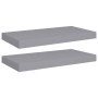 Schwebende Wandregale 2 Stück MDF grau 50x23x3,8 cm von vidaXL, Regale und Regale - Ref: Foro24-323851, Preis: 30,71 €, Rabat...