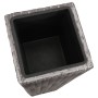 Set of 3 pieces of synthetic gray rattan flowerbeds by , Pots and planters - Ref: Foro24-45424, Price: 89,21 €, Discount: %