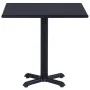 Black garden table 80x80x75 cm by , Garden tables - Ref: Foro24-49470, Price: 140,46 €, Discount: %