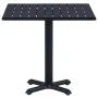 Black garden table 80x80x75 cm by , Garden tables - Ref: Foro24-49470, Price: 140,46 €, Discount: %