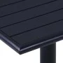 Black garden table 80x80x75 cm by , Garden tables - Ref: Foro24-49470, Price: 140,46 €, Discount: %